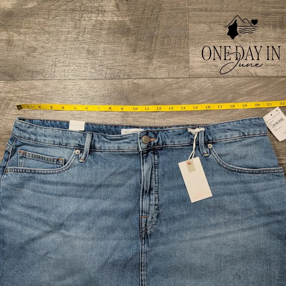 Good American Juniors Denim Mini Skirt Size 15